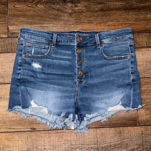 American Eagle Jean Shorts - Hi-Rise Shortie - Size 16